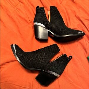Jeffrey Campbell CROMWELL Snakeskin Booties